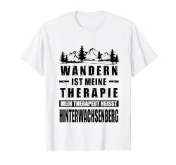 Hinterwachsenberg Berg Gipfelkreuz Berghütte T-Shirt von Wandern Natur Berge Spruch Lieblingsberg Gipfel