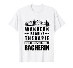 Racherin Berg Gipfelkreuz Berghütte T-Shirt von Wandern Natur Berge Spruch Lieblingsberg Gipfel