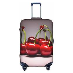 Chilenische Kirschen Gepäckabdeckung Waschbar, Kratzfeste Gepäckabdeckung Für 18-32 Zoll Gepäck, Weiß, Large von WapNo