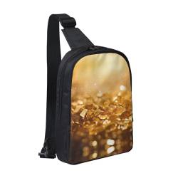 Platinum Crossbody Brusttasche Sling Rucksack für Reisen Wandern, Schwarz , Einheitsgröße von WapNo