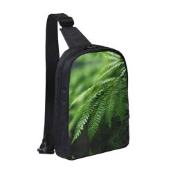 WapNo Pinewood Crossbody Brusttasche Sling Rucksack für Reisen Wandern, Schwarz , Einheitsgröße von WapNo