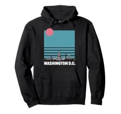 Sehenswürdigkeiten der Skyline von Washington DC auf dem Capitol Hill Pullover Hoodie von Washington DC Souvenir Clothing Apparel