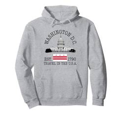 Sehenswürdigkeiten der Skyline von Washington DC auf dem Capitol Hill Pullover Hoodie von Washington DC Souvenir Clothing Apparel