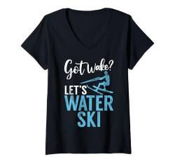 Damen Got Wake lässt Wasserski T-Shirt mit V-Ausschnitt von Water Skiing Gifts