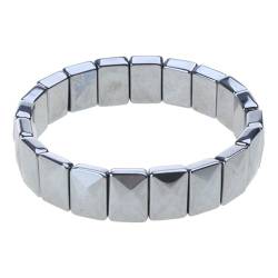 Watreketal Armband,Armreif aus natürlichem Terahertz-Stein für Frauen und Männer, heilende Liebesenergie-Perlen, Schönheitsgeschenk, E-Schmuck, Ornament von Watreketal