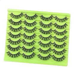 Watreketal Fake Lashes,14 Paar russische Wimpern, gelockt, natürliche falsche Wimpern, künstliche Wimpern, künstliche Wimpernverlängerung für Frauen von Watreketal