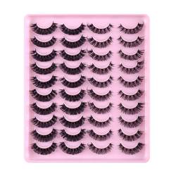 Watreketal Fake Lashes,Künstliche Wimpern Russian Lashes Natürliche Fake-Wimpern sehen aus wie Wimpernverlängerungen für Frauen und Mädchen von Watreketal