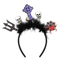 Watreketal Haarband,Halloween Stirnband Halloween Haarschmuck Halloween Kostüm Zubehör Cartoon Haarnadeln Auffällige Haarspangen von Watreketal