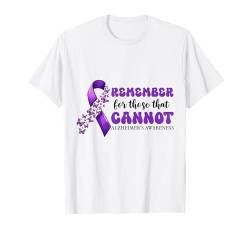 Tragen Sie Purple Alzheimer's Awareness Demenz T-Shirt von We Wear Purple Alzheimer's Awareness Gifts