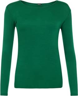 WearAll Damen-Langarm-T-Shirt, Größe 36-42, jade, 3XL von WearAll