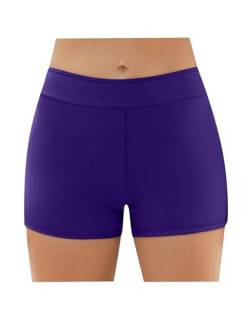 Weardear Damen Badeshorts Badehose Schnell Trocknend Schwimmshorts Schwimmshorts Wassersport Boardshorts,Lila,L von Weardear