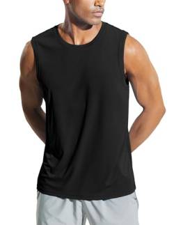 Weardear Tank Top Herren Gym Bodybuilding Shirts Sport Fitness Muskelshirt Gym Achselshirt Laufshirt Jogging Schwarz M von Weardear