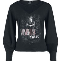 Wednesday - Gothic Sweatshirt - Warning - Toxic - S bis XXL - für Damen - Größe M - schwarz  - EMP exklusives Merchandise! von Wednesday