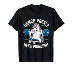 Gewichtheben Einhorn Lustig Fitness Gym Workout Damen Herren T-Shirt von Weightlifting Unicorn Apparel & Merch