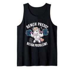 Gewichtheben Einhorn Lustig Fitness Gym Workout Damen Herren Tank Top von Weightlifting Unicorn Apparel & Merch