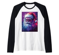 Gruseliger Weihnachtsmann Deko Frauen Männer Weihnachten Raglan von Weihnachten Damen Weihnachtsmann Outfit Herren