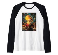 Weihnachtsmann Rentier Deko Frauen Männer Kinder Weihnachten Raglan von Weihnachten Damen Weihnachtsmann Outfit Herren