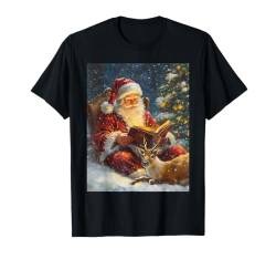 Weihnachtsmann Rentier Deko Frauen Männer Kinder Weihnachten T-Shirt von Weihnachten Damen Weihnachtsmann Outfit Herren