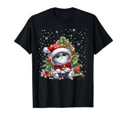 Katze, Frohe Weihnachten Familien Outfit Kinder, Weihnachts T-Shirt von Weihnachten Familie Herren Damen Kinder Bekleidung