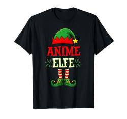 Anime Elfe Kostüm für Weihnachten Familien Partnerlook T-Shirt von Weihnachten Familien Partnerlook Outfit Shop