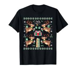 Weihnachten Geschenk Ugly Christmas Sweater Xmas Rentier T-Shirt von Weihnachten Geschenk Herren Damen Christmas Xmas