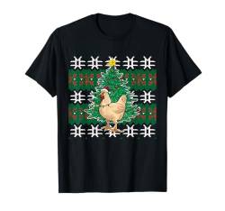 Weihnachten Huhn Ugly Christmas Sweater Xmas Santa Claus T-Shirt von Weihnachten Geschenk Herren Damen Christmas Xmas