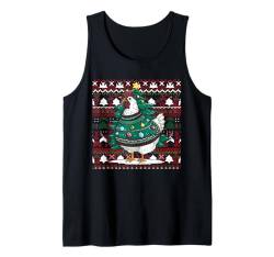 Weihnachten Huhn Ugly Christmas Sweater Xmas Santa Claus Tank Top von Weihnachten Geschenk Herren Damen Christmas Xmas