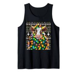 Weihnachten Kuh Ugly Christmas Sweater Xmas Santa Claus Tank Top von Weihnachten Geschenk Herren Damen Christmas Xmas