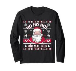 Bier Ugly Christmas Sweater Weihnachten Santa Claus Xmas Langarmshirt von Weihnachten Tshirt Bier Herren Damen Christmas