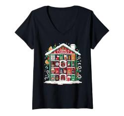 Damen Bier Ugly Christmas Sweater Weihnachten Santa Claus Xmas T-Shirt mit V-Ausschnitt von Weihnachten Tshirt Bier Herren Damen Christmas