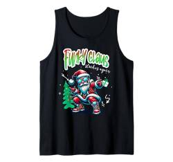 Santa Claus is dancing on xmas Christmas funny men women Tank Top von Weihnachten lustiges Geschenk mit Spruch