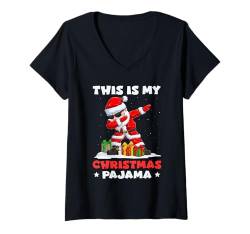 Damen Weihnachten Kostüm THIS IS MY CHRISTMAS PAJAMA Kinder T-Shirt mit V-Ausschnitt von Weihnachts Geschenke Kinder Weihnachten Kostüm