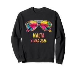 Malta X-Mas 2024 Sonnenbrillendesign, Weihnachten Sweatshirt von Weihnachtsferien