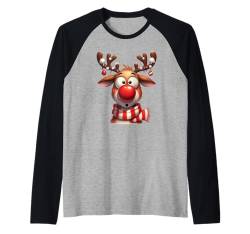 Weihnachts Shirt Feiertage Geschenk Geschenkidee Nikolaus Raglan von Weihnachtsgeschenke Geschenkidee Santa Xmas Elch