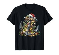 Weihnachtsoutfit Anker Weihnachts Pyjama Outfit Oberteil T-Shirt von Weihnachtsgeschenke & Weihnachtspullover