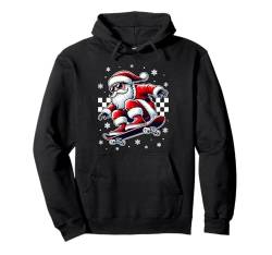 Weihnachtsoutfit Cooler Weihnachtsmann Skateboard Skater Pullover Hoodie von Weihnachtsgeschenke & Weihnachtspullover