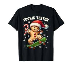 Weihnachtsoutfit Lebkuchenmännchen Lebkuchen Skateboard T-Shirt von Weihnachtsgeschenke & Weihnachtspullover