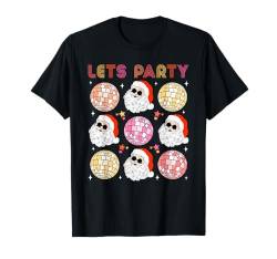 Weihnachtsoutfit Party Outfit Discokugel Weihnachtsmann T-Shirt von Weihnachtsgeschenke & Weihnachtspullover