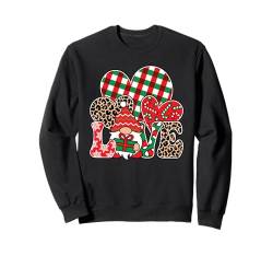 Love Christmas Weihnachten Wichtel Xmas Damen Mädchen Sweatshirt von Weihnachtsoutfit Damen Herren Kinder