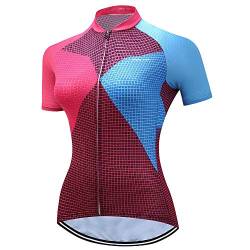 Mountainbike-Trikot für Damen, Fahrradtrikot für Damen, bequem, schnell trocknend - - Etikett S/Brust 76/80 cm von Weimostar