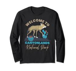 Willkommen im Canyonlands National Park Cactus Desert Mountain Langarmshirt von Welcome To Canyonlands National Park Cactus Desert