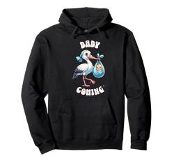 Bald werde ich Mutter, Baby auf dem Weg, Storch Pullover Hoodie von Werdende Mutter, Baby kommt