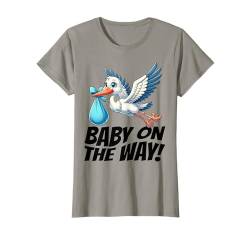 Bald werde ich Mutter, Baby auf dem Weg, Storch T-Shirt von Werdende Mutter, Baby kommt