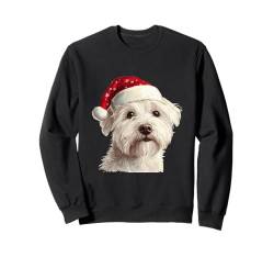 Süßer West Highland White Terrier Hund Weihnachten Merry Xmas Sweatshirt von West Highland White Terrier Christmas Dog Breed