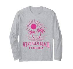 West Palm Beach Florida Souvenir FL Urlaub Herren Damen Langarmshirt von West Palm Beach Florida Souvenirs