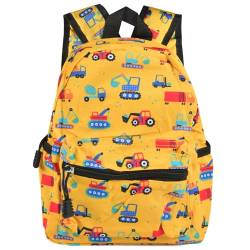 Wffeila Kinderrucksack Jungen, Rucksack Kindergarten, Kinder Rucksack 1-5 Jahre, Dauerhaft Einstellbare Kindergarten Baby Buch Taschen Jungen Mädchen Buchen Rucksack (Gelb) von Wffeila