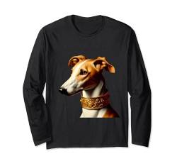 Englisches Whippet-Shirt, Miniatur, Whippet, Mutter, Vater, Hund Langarmshirt von Whippet Gifts and Doggie Shirts