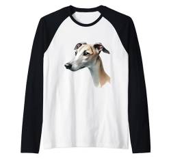 Englisches Whippet-Shirt, Miniatur, Whippet, Mutter, Vater, Hund Raglan von Whippet Gifts and Doggie Shirts