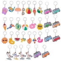 Whitehouse Leisure International Ltd Schlüsselanhänger Schlüsselanhänger Kinder Anhänger keychain Seaside Sonnenbrille, Schlüsselanhänger Seaside Pool Geschenk für Mädchen und Jungen 4 cm von Whitehouse Leisure International Ltd