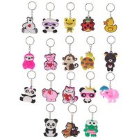 Whitehouse Leisure International Ltd Schlüsselanhänger Schlüsselanhänger Kinder Anhänger keychain Tier Animals Affe braun, Schlüsselanhänger Tiere Animals Geschenk für Mädchen und Jungen 5 cm von Whitehouse Leisure International Ltd